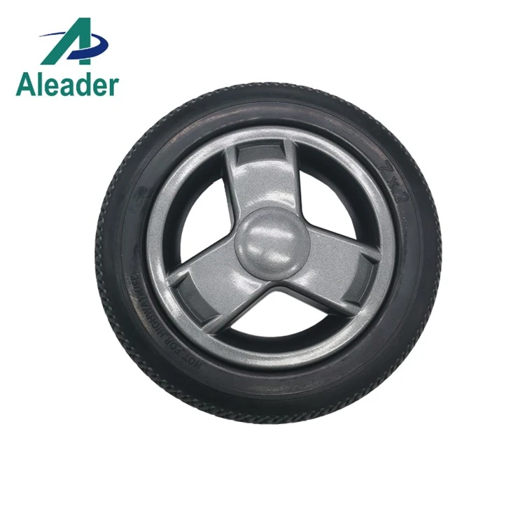 Power Wheelchair Front Wheels 7x2 With Double Convex Bearings